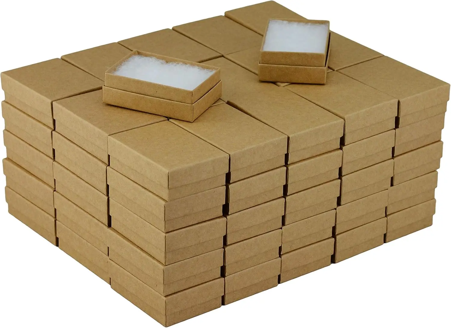 

Ювелирная коробка из переработанного крафт-картона с хлопковым наполнителем JPB # 32 (упаковка из 100 шт.) 3,125 дюйма x 2,125 дюйма