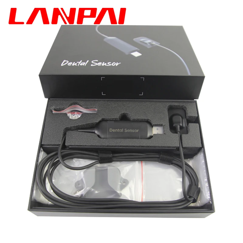 Lanpai Dental X-ray Sensor radiovisografo dental rx portatil odontologico RVG sistema digitale Rx portatile intraorale per odontoiatria con 13 lingue