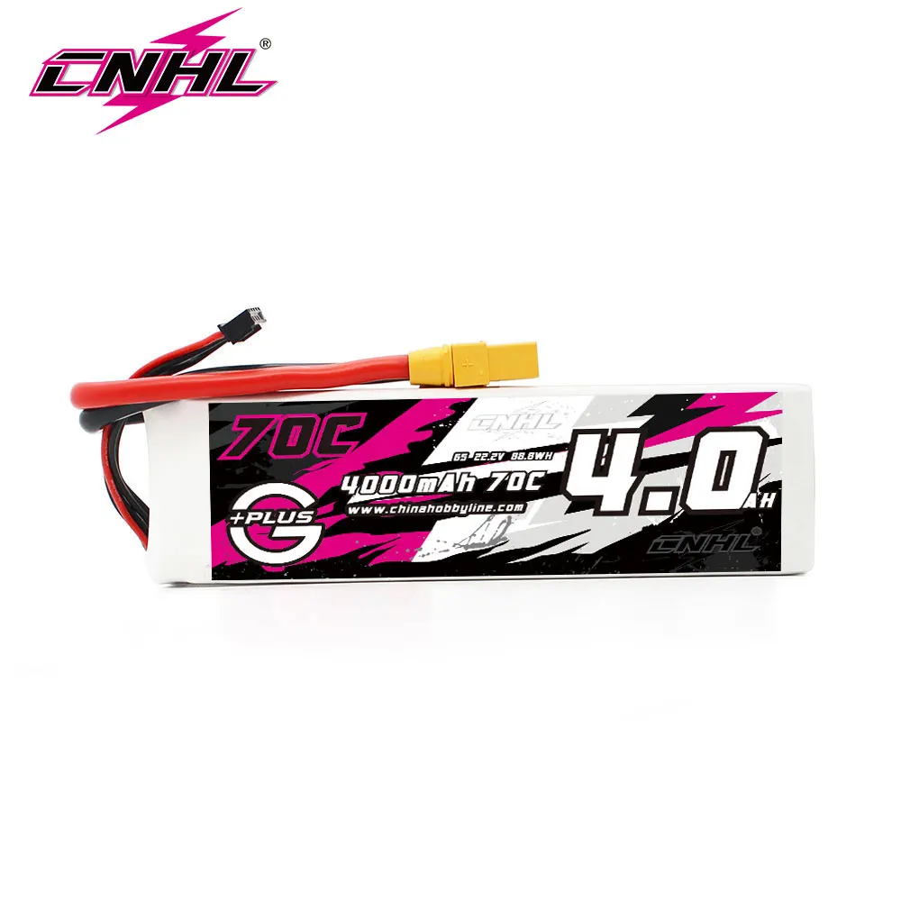 Cnhl 6s 22.2v lipo bateria 4000mah 70c com plugue xt90 para rc carro de corrida barco speedrun arraste caminhão buggy helicóptero avião drone