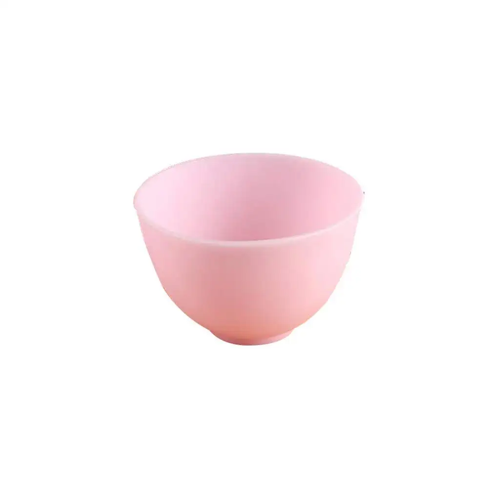 M Pink Silicone Bowl Odorless Anti-Drop Non-Slip Stable Mask Mixing Prep Measuring Home Use Kitchen Tool Silicone Bowl