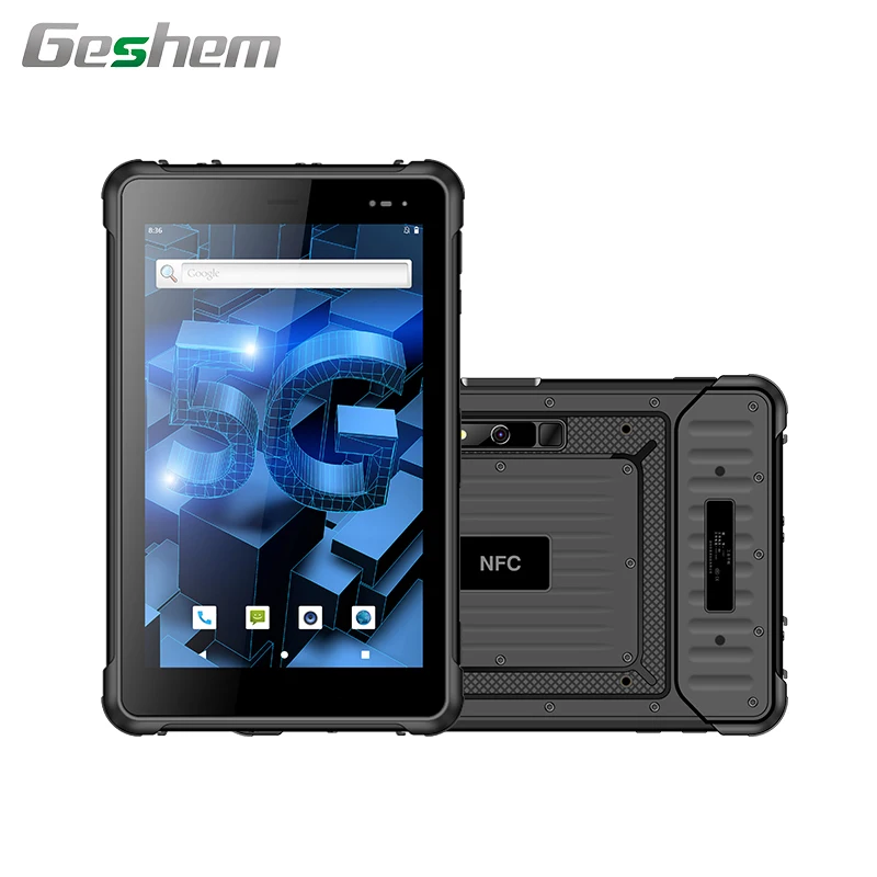 

8 Inch IP67 Waterproof 5G WiFi Android Rugged Tablet Optional NFC RFID Fingerprint 1D 2D Barcode Scanning