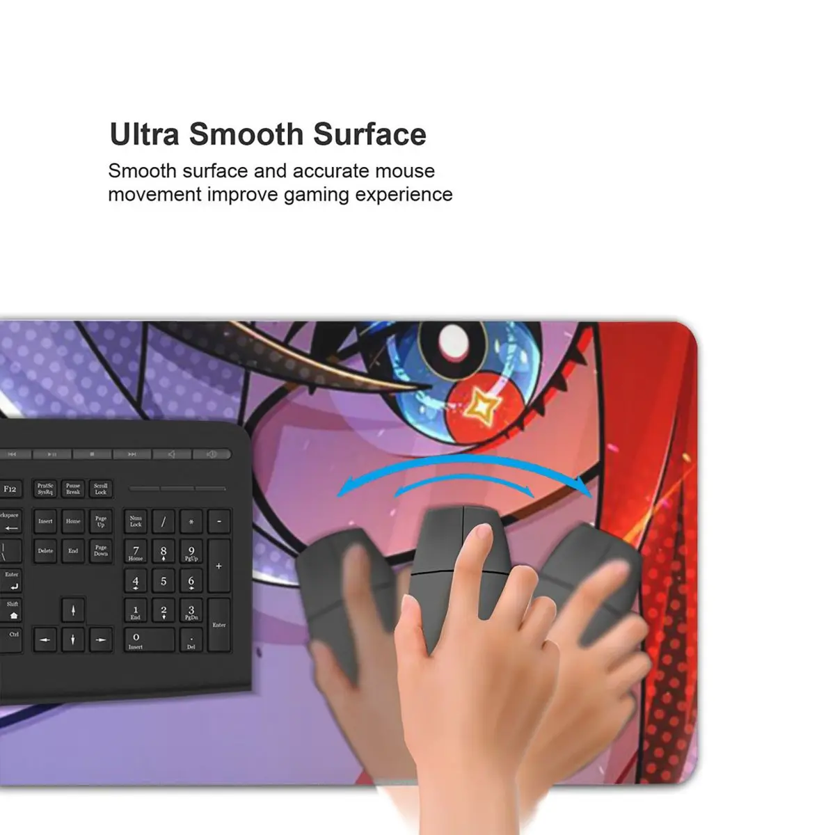 Hololive Hakos Baelz Alas Mouse Besar Karakter Virtual Alas Mouse Keyboard Komputer Alas Meja Gaming Alas Meja Aksesori Kantor