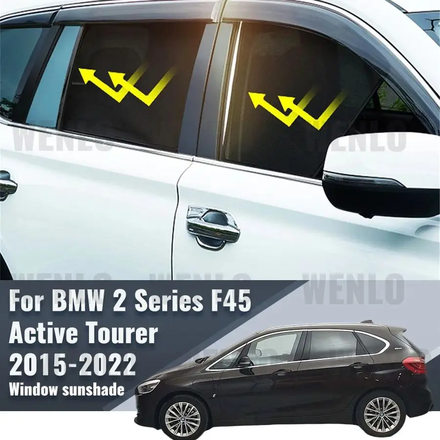 For BMW 2 series Active Tourer F45 2013-2021 218i 220i Car Window Curtains Solar Sunshield Shadow Glass Shading Sun Protection