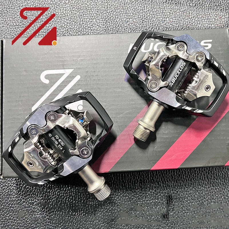 

BUCKLOS Mountain Bike Self-locking Pedal for SPD System MTB Clipless Pedals with SPD Cleats Sealed Bearing Bicycle Pedals