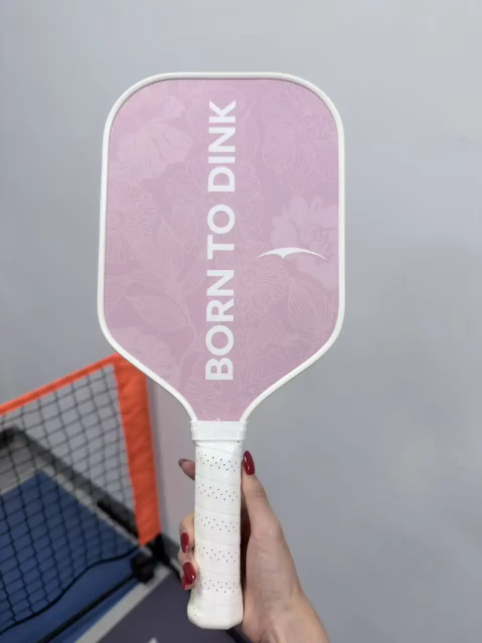 Fiberglass Pickleball Paddle Double Sided Floral Pattern Composite Pickleball Racket Lightweight Outdoor Competition Training Pi