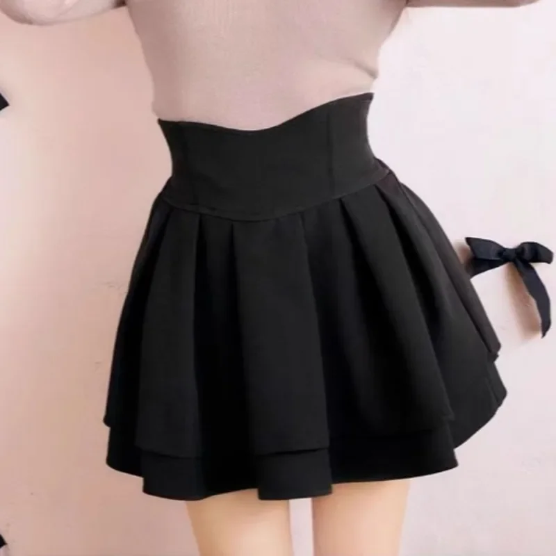 

Sweet Japanese Pleated Women Faldas Skirts High Waist Mini A-line Skirt Fresh Ropa Mujer Autumn New 2024 All-match Falda