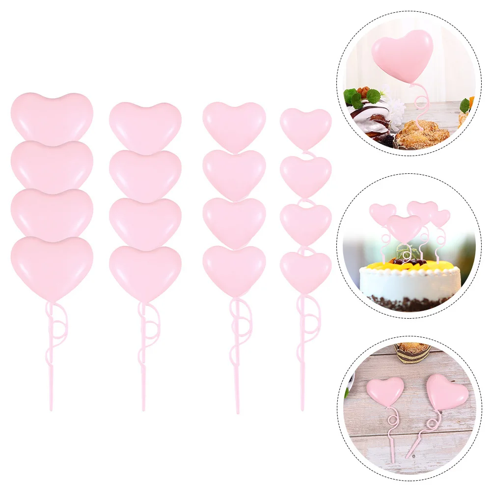 

36pcs Heart Cupcake Toppers Picks Valentine'S Day Wedding Birthday Decorative Decorations Heart Shaped Picks Party Cupcake