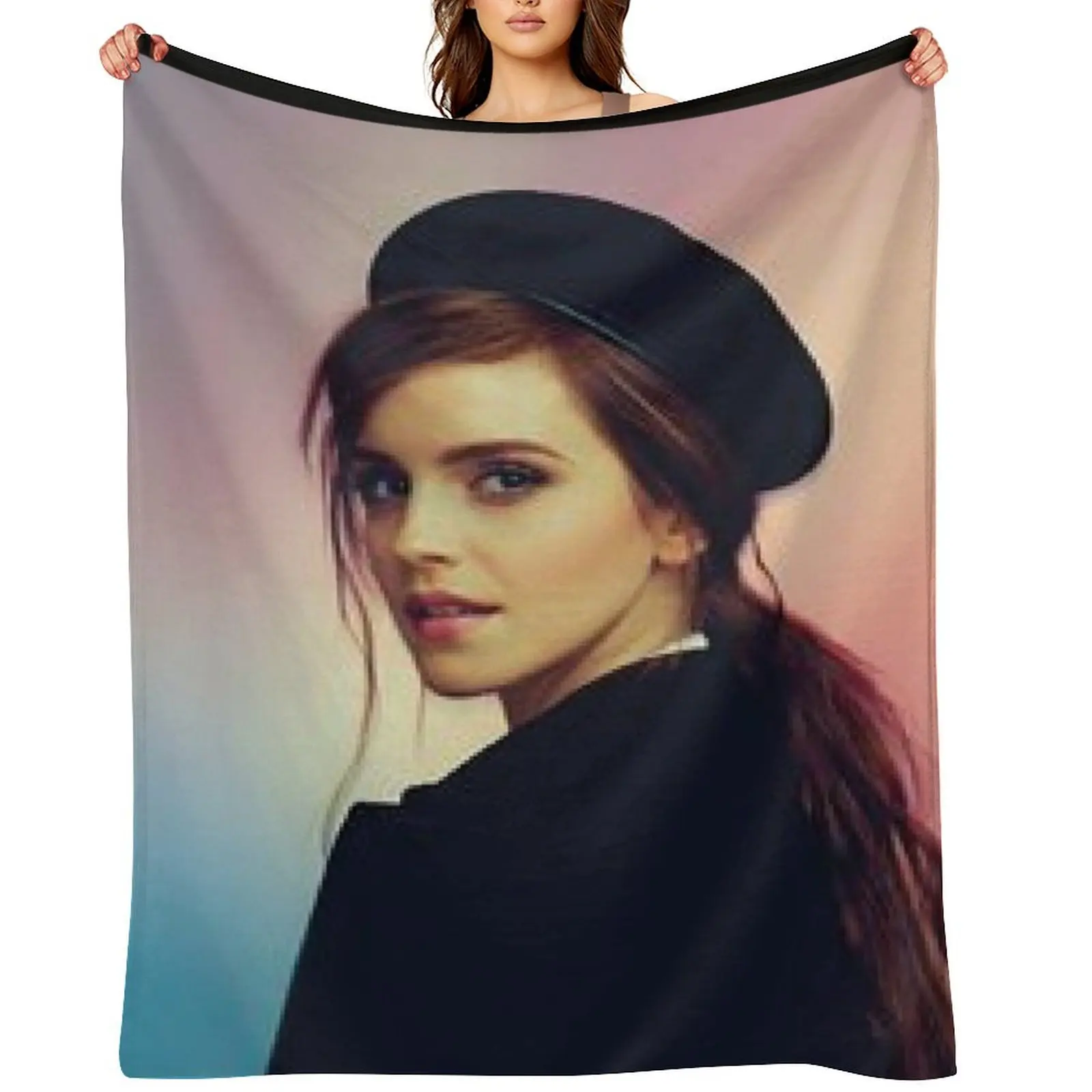 إيما واتسون رمي بطانية زينة عيد الميلاد الأرائك الزخرفية بطانيات متحركة فروي