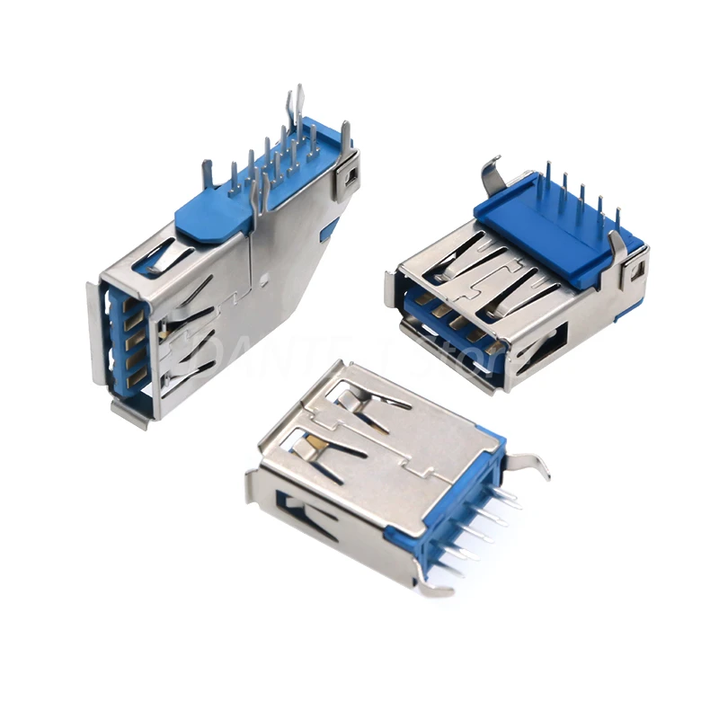 USB3.0 male and female A-type 90 degree patch high-speed interface connector socket B-type interface connector
