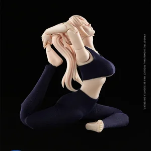 In stock Figure Crazy Lt004 1/12 Double Hair Hair Scale Long Hair Beautiful Girl Flexible Articulations Body 15.8cm Action Figure Model 8 Main Sales Children's Maluco - №7