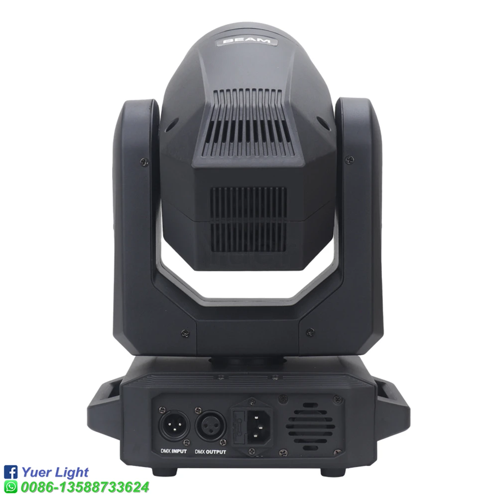 Imagem -05 - Mini Led Moving Head Light Beam e Spot 18 Prismas Rotativos 12 Gobos 8color Wheel dj Party Bar Iluminação Palco 200w Pcs por Lote