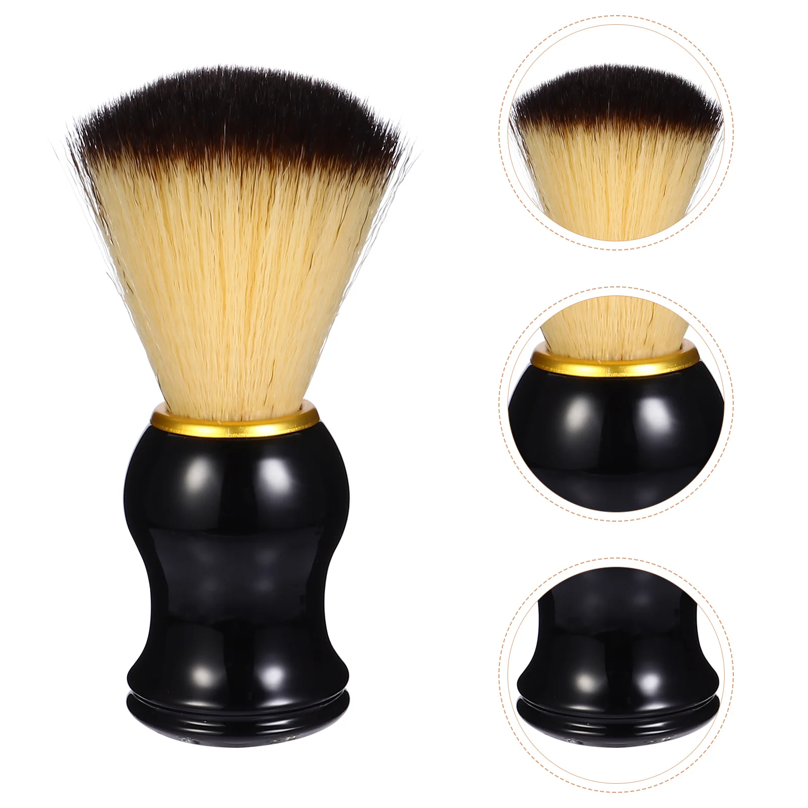 

Shaving Brush Foaming Tool Male Neck Man's Supplies Nylon Beard Wooden Handle Care Mustache