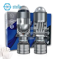 Stella 2 Color Change H4 Mini Lens LED Car/Motorcycle Headlight Projector Bulb Low Beam White/Yellow High Beam White 12V/24V 80W