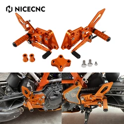 For KTM 2018-2023 DUKE 250 390 Motorcycle Adjustable Rearset Footrest Foot Pegs Rear Sets Fit 2018 2019 2020 2021 2022 2023