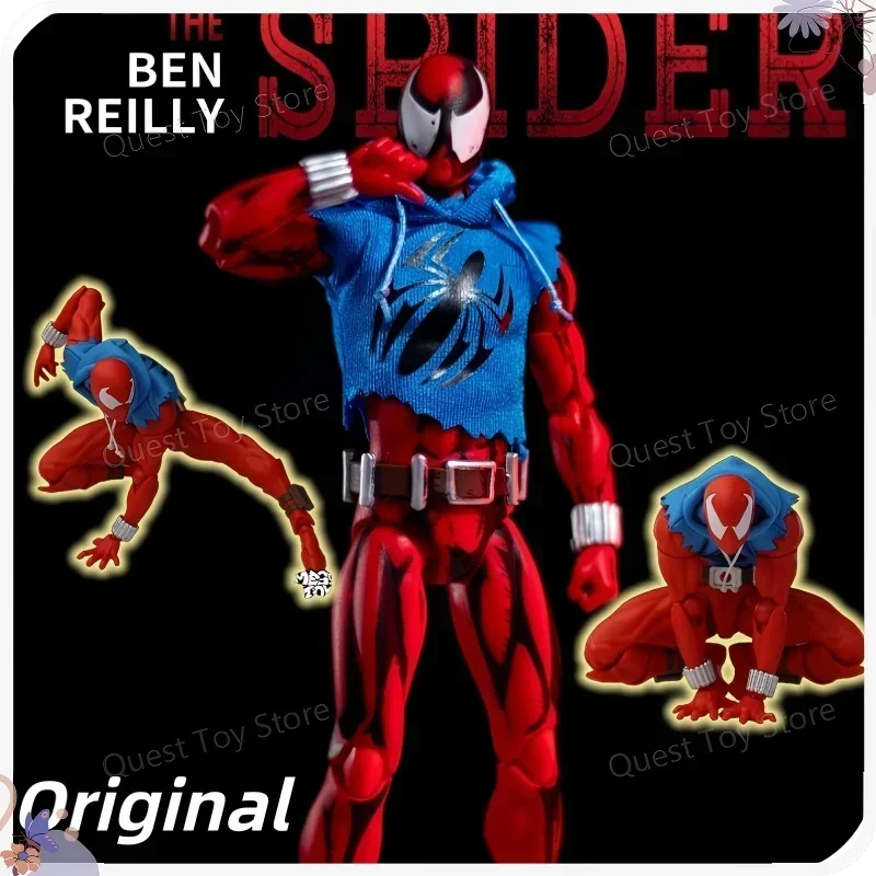 

New-HOT 100% Original MESS TOYS Spiderman Figure Scarlet Spider The Amazing Comic Version Action Figure Model Figurine Toy Gift