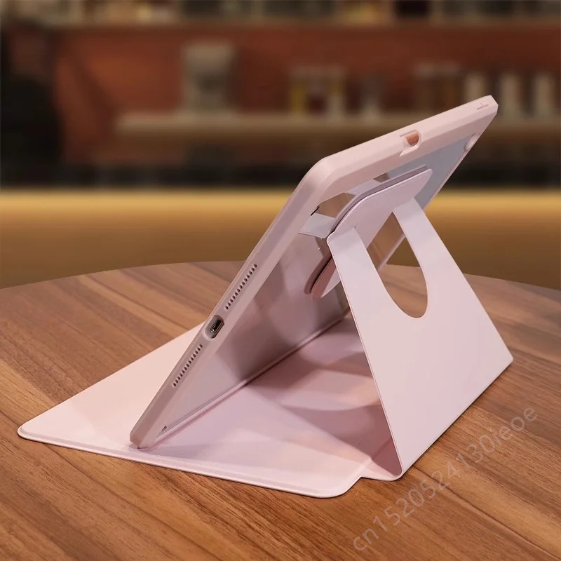 iPad 10 10 세대 2022 케이스 (연필 홀더 포함) iPad 10.2 용 360 회전 태블릿 ​​커버 9th 8th 7th Air 5th 4th 11 2024