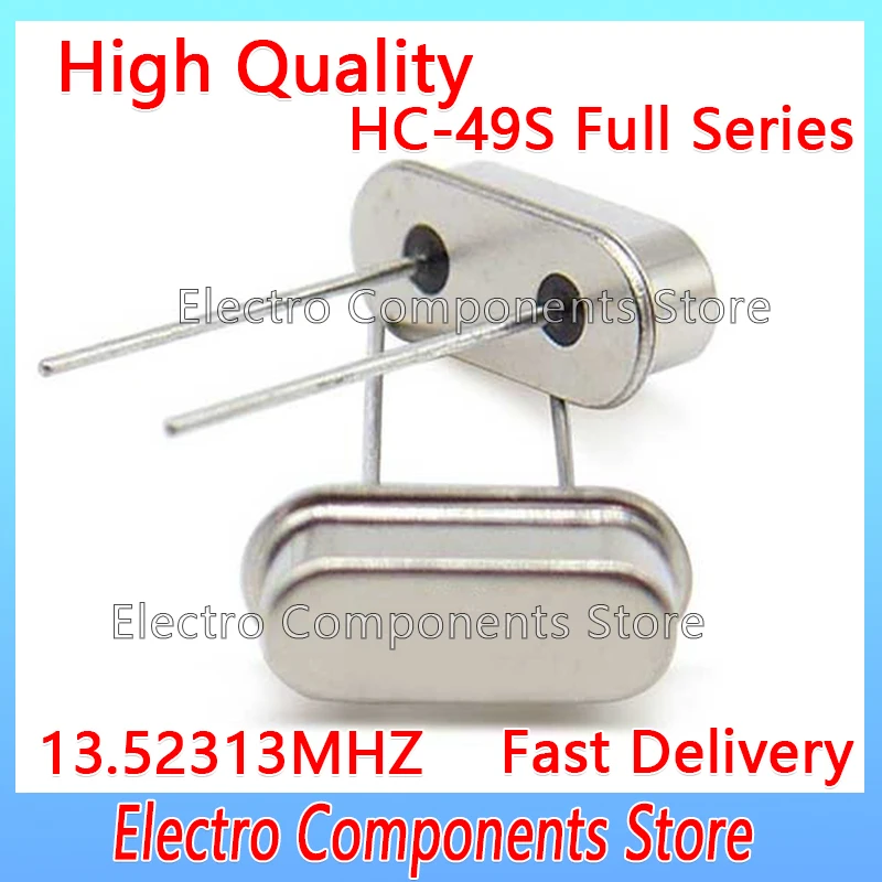 10PCS Quartz Resonator Passive Crystal Oscillator HC-49S 13.52313M 13.52313MHZ 49S 2Pin