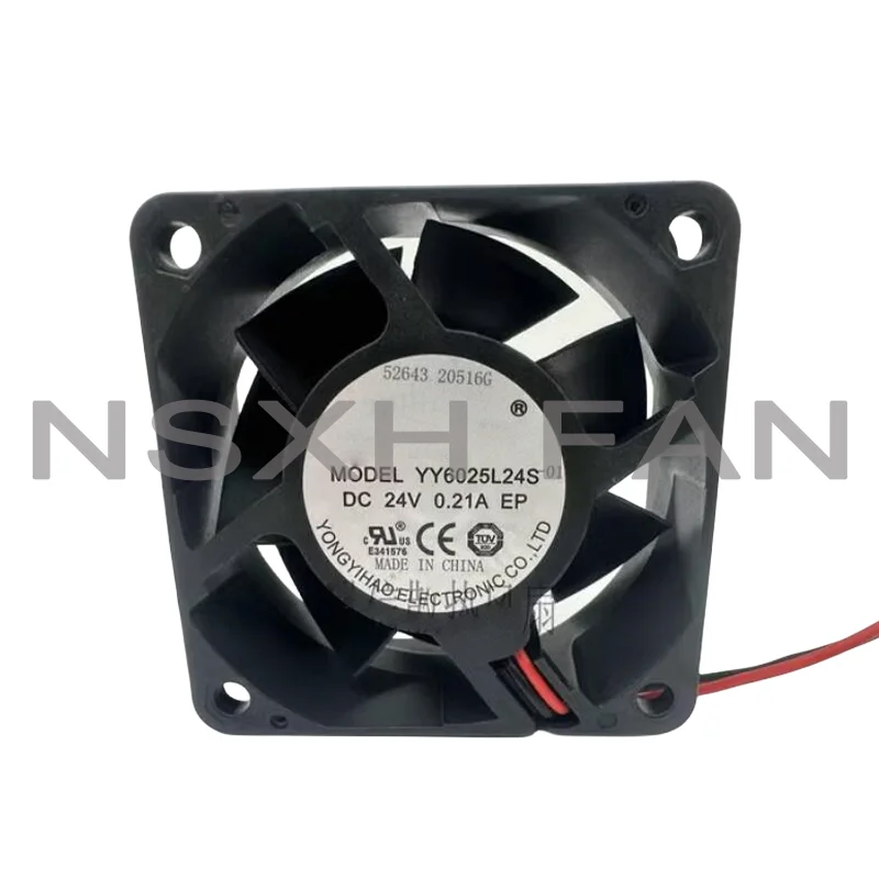 

YY6025L24S 24V 0.21A 60x60x25mm 2-Wire Server Cooling Fan