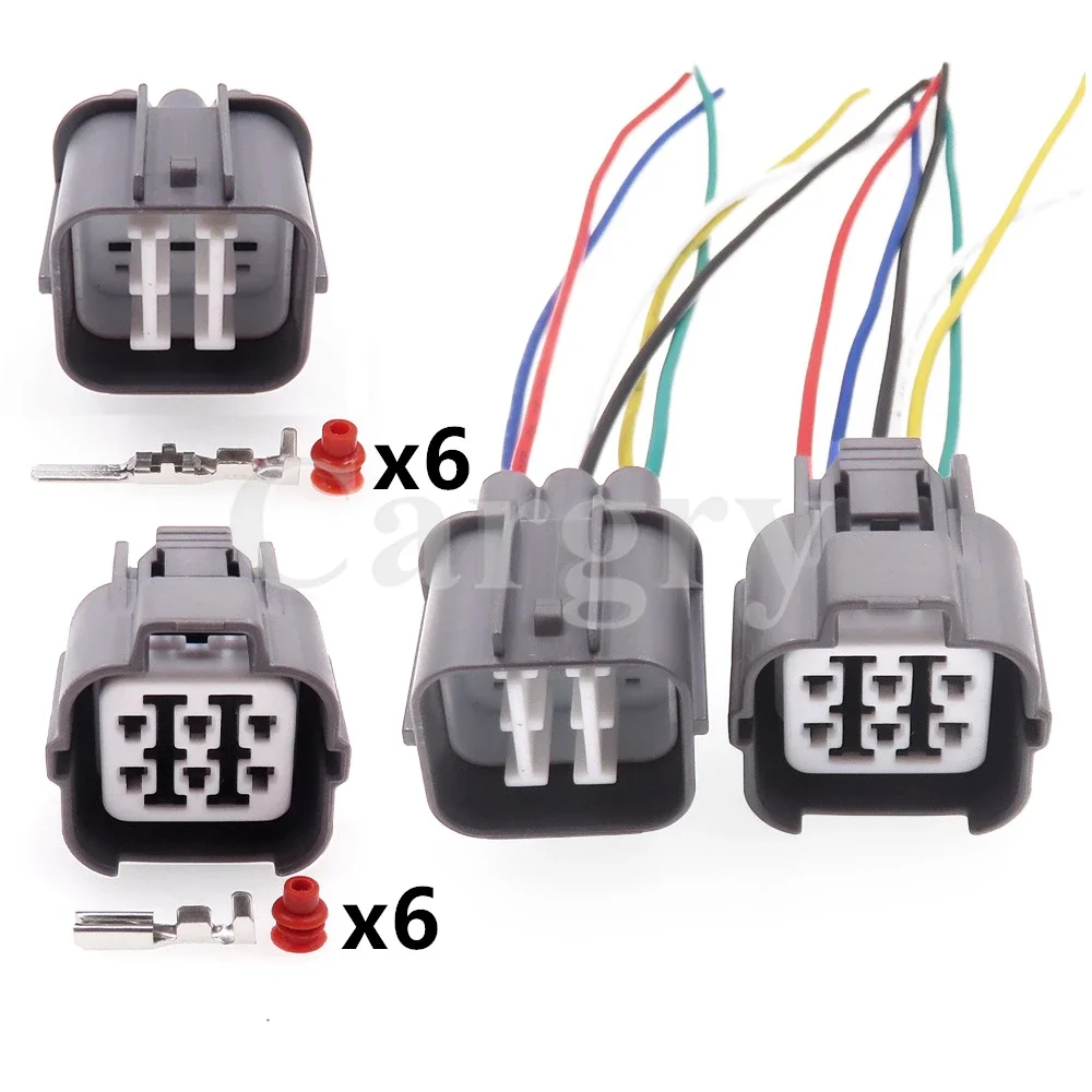 

1 Set 6P 6181-0074 6189-0133 6918-0330 Car Window Lifter Motor Wire Socket AC Assembly for Honda Nissan Automobile Accessories