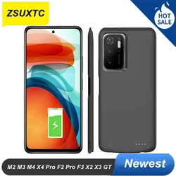 6800Mah Power Case For Xiaomi Poco M2 M3 M4 X4 Pro 5G Poco F2 Pro F3 X2 Poco X3 GT Power Bank Phone Cover Battery Charger Case