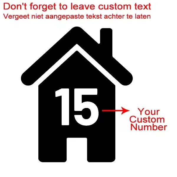 4 stuks Wheelie Bin Numbers Custom Huisnummer Vinyloverdrukplaatjesticker voor Vuilnis Prullenbak Home Decor