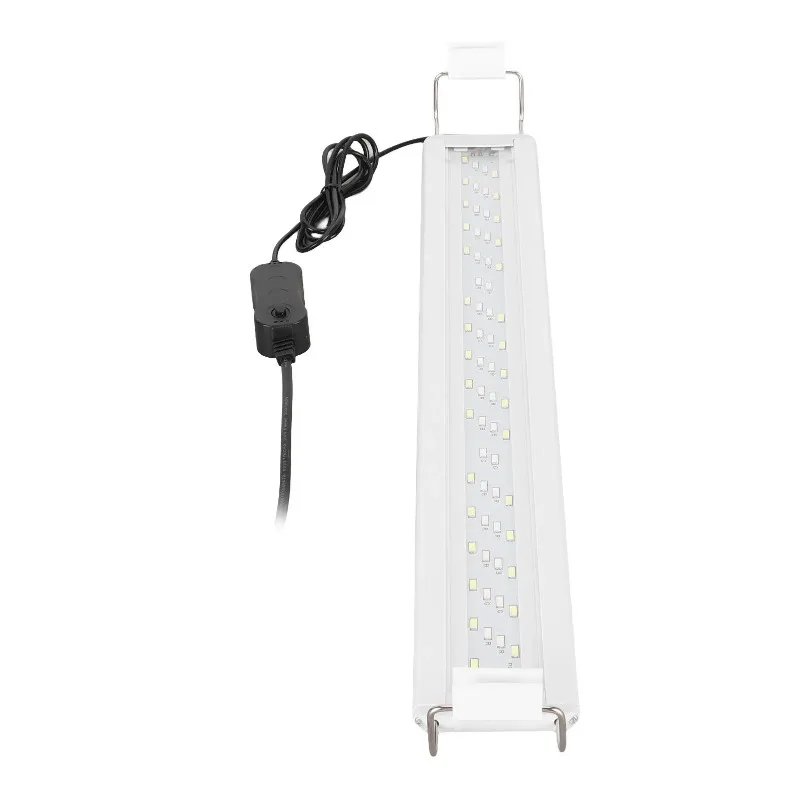 Ultra thin aquarium light, blue and white light tri color water grass landscape light, fish tank bracket LED