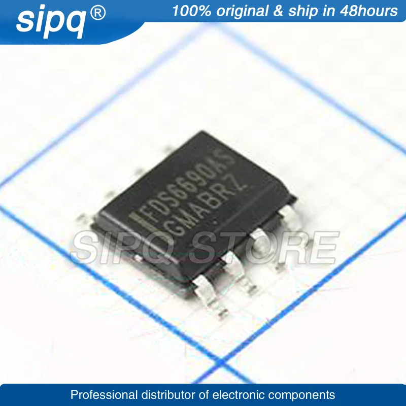 10PCS/LOT FDS6690AS FDS 6690AS SOP-8 MOSFET Brand New and Original In Stock Authentic Product