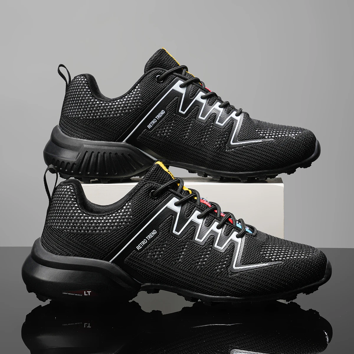 

MTB Cycling Shoes zapatillas ciclismo Men Motorcycle Shoes Knit Breathable Bicycle Shoes Outdoor Hiking Sneakers riding Shoes