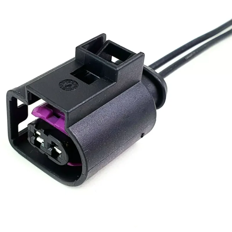 4D0971992 2‑Pin Fuel Injector Connector Plug Wiring Harness Pigtail Repair Loom For VW Seat Skoda Fuel Injection System
