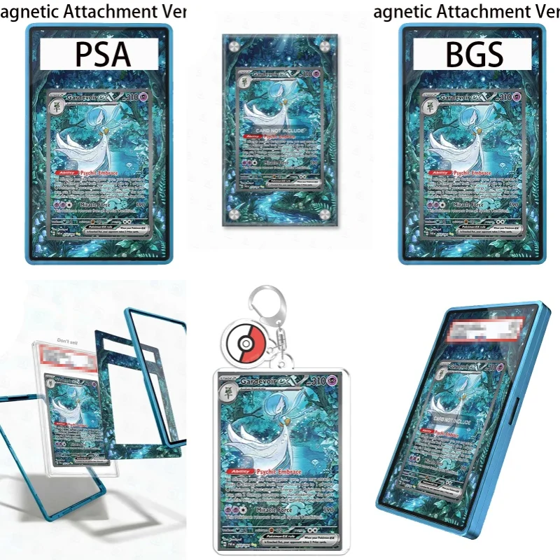 Étui de protection en acrylique recyclable pour porte-clés, avec affichage artistique pour Gardevoir Ex de Pokémon Paldean Fates, idéal pour les fans d'art d'anime