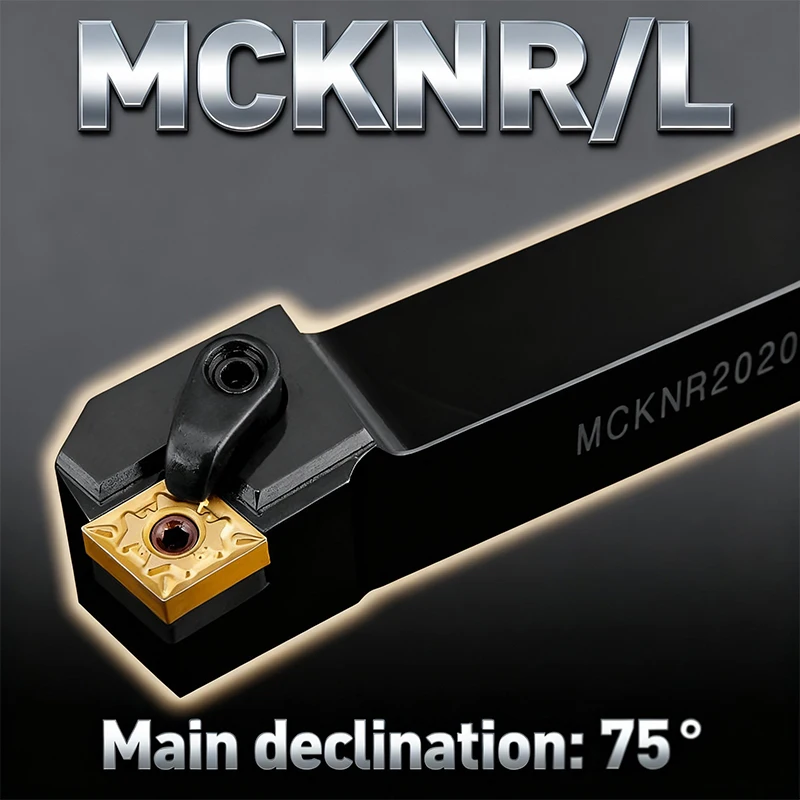 1pc MCKNL2525M12 MCKNL2020K12 MCKNR2525M12 External Turning Tool Holder CNMG Carbide Inserts MCKNR/L Lathe Cutting Tools Set