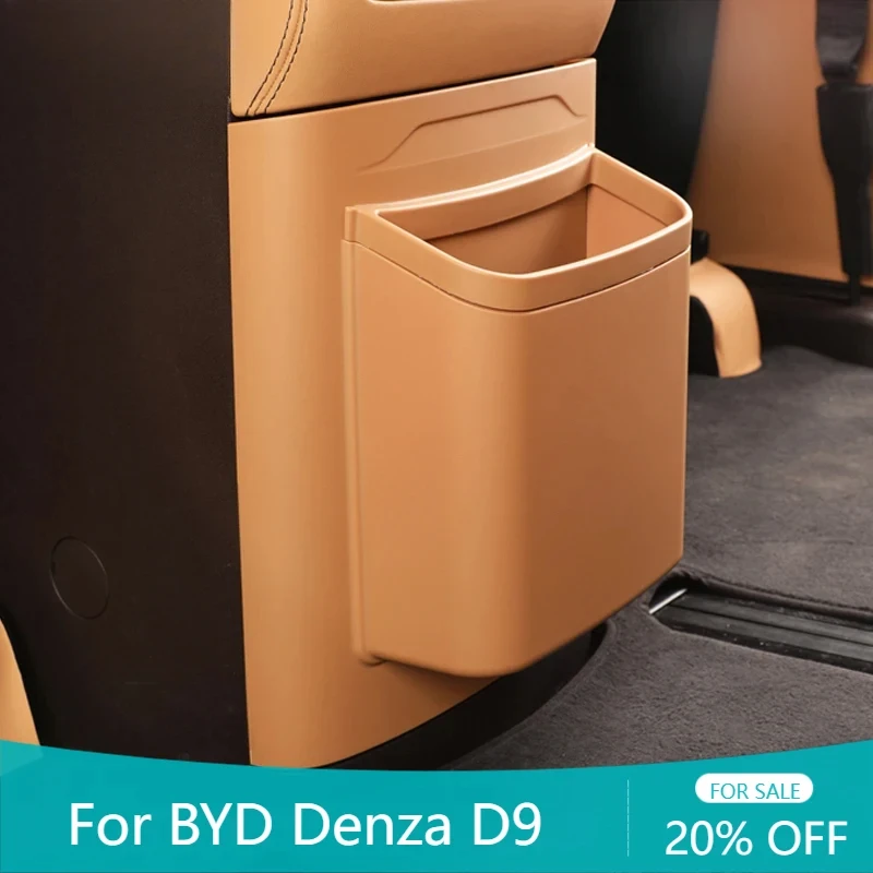 

Car Styling Multi Functional Refrigerator Kick Plate with Trash Can Interior Storage Box Accessories For BYD Denza D9 2024 2025