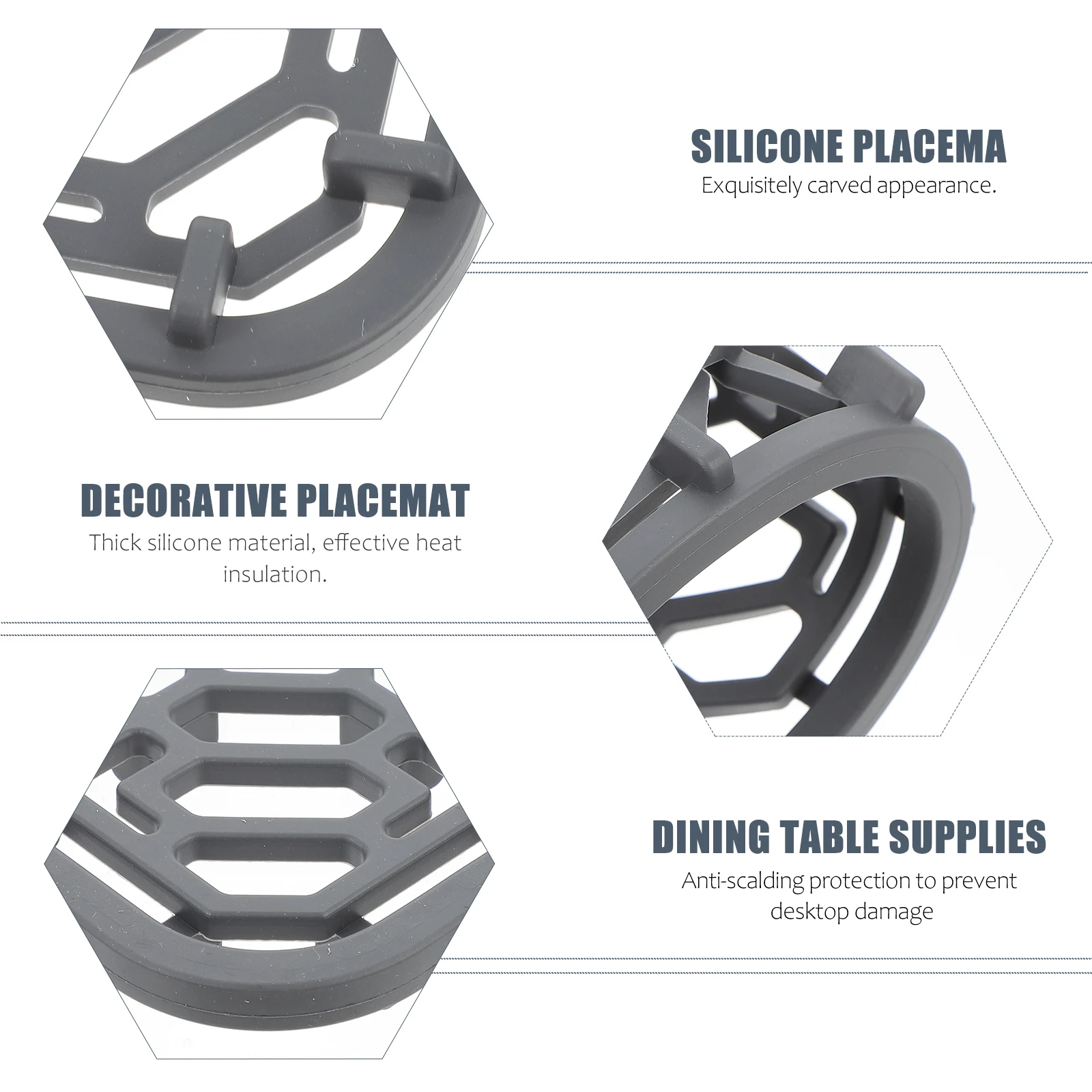 

Kitchen Sink Draining Hollow Silicone Non-Slip Drain Pad Heat Insulation Anti-Fall Countertop Protector For Drying Rack