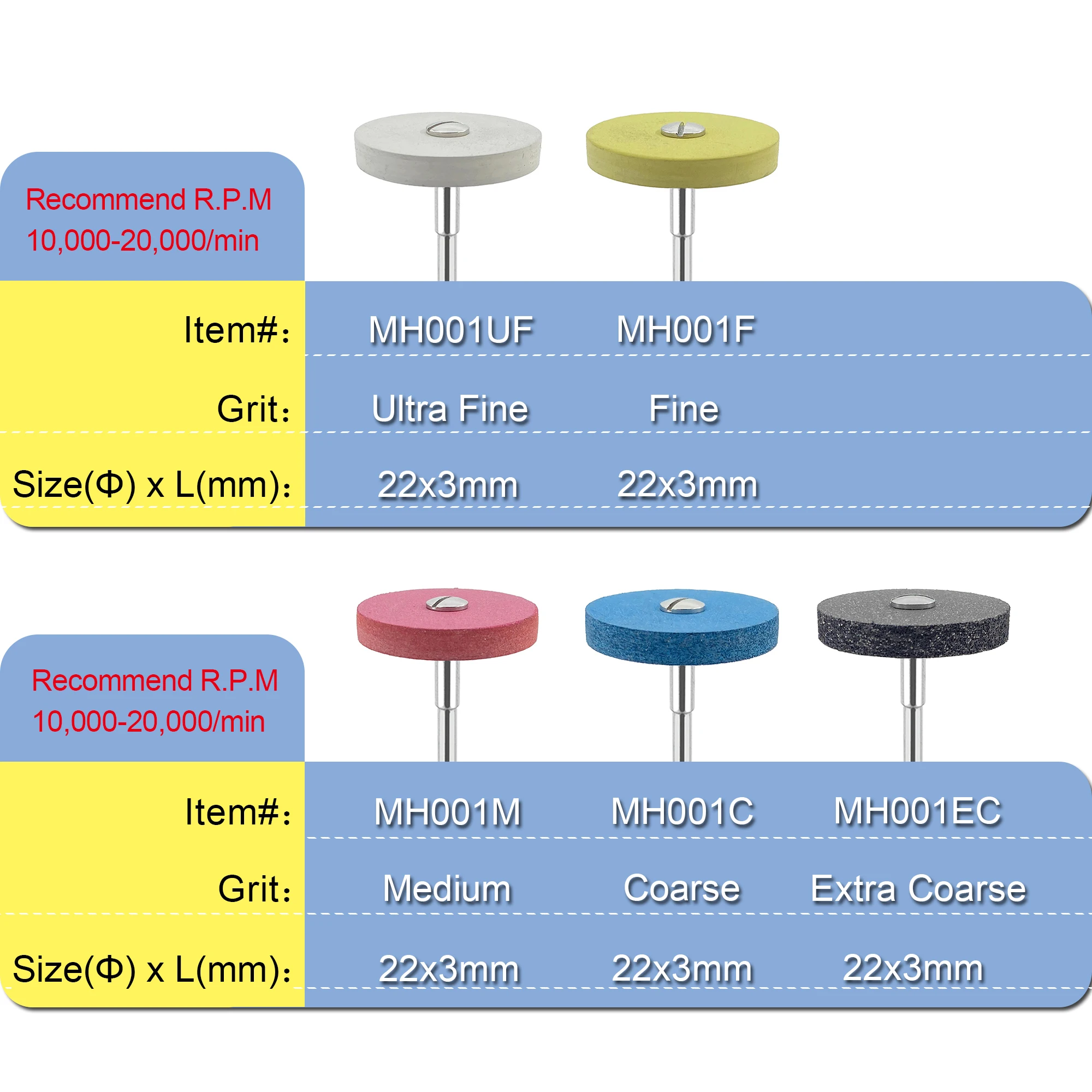 Laboratorium dentystyczne 3*22mm krążki polerskie gumowa diamentowa głowica do szlifowania kamieni do polerowania ceramiki z cyrkonu