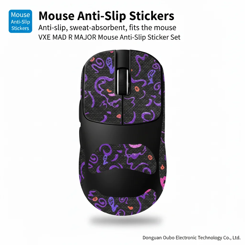 Neues Gaming-Maus-Griffband, handgefertigter Aufkleber, rutschfester, schweißabsorbierender, vorgeschnittener Aufkleber für kabelloses Mauszubehör – Detail 2