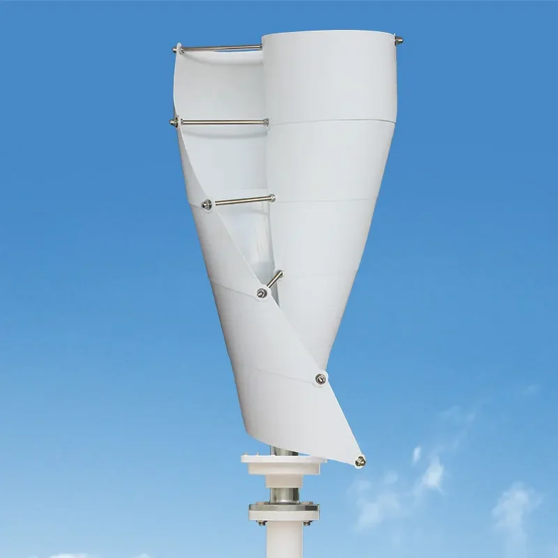 

New Design 500w 3000w 3kw 4kw 5kw 10kw 48v/220v Vertical Small Wind Turbine Generator and Solar Hybrid System Kits