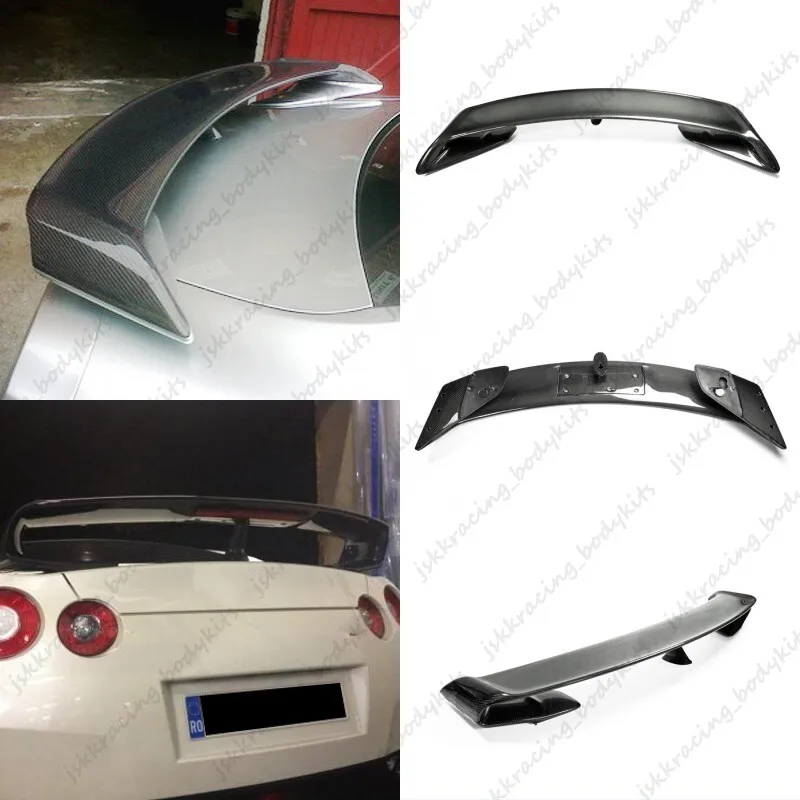 For Nissan GTR R35 09-16 GT-R Rear Trunk Oe Spoiler Wing Diffuser Carbon Fiber car BodyKits