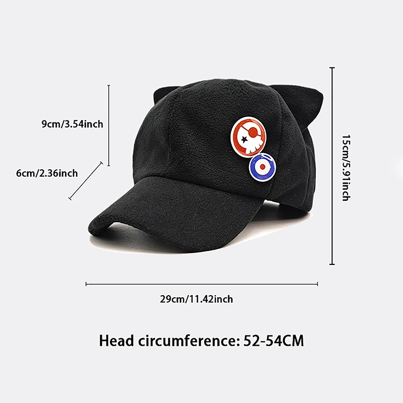 Shikinami Asuka Rangure Soryu Cat Ear Hat Cartoon Baseball Cap Anime Cosplay Costumes Accessories Gifts