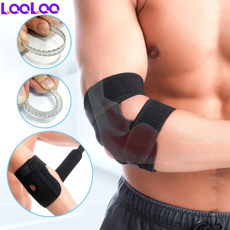 1Pcs Adjustable Elbow Support/Brace for Basketball  Football Volleyball Cycling  Hiking Driving  , Elbow Pads  for Men and Women