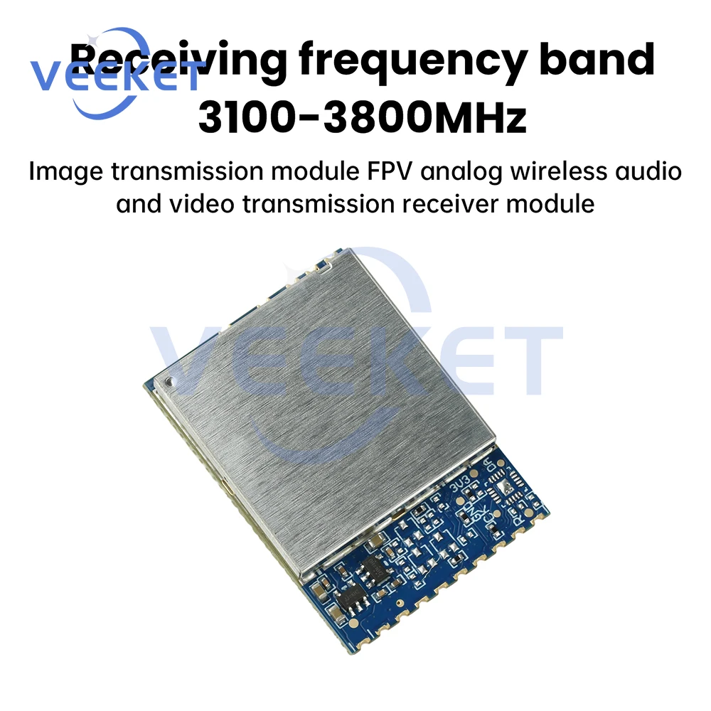 SK3500-SPI 3,3G модуль передачи изображения с низкой задержкой видеовыход CVBS для дронов FPV широкий диапазон частот 3100-3800 МГц