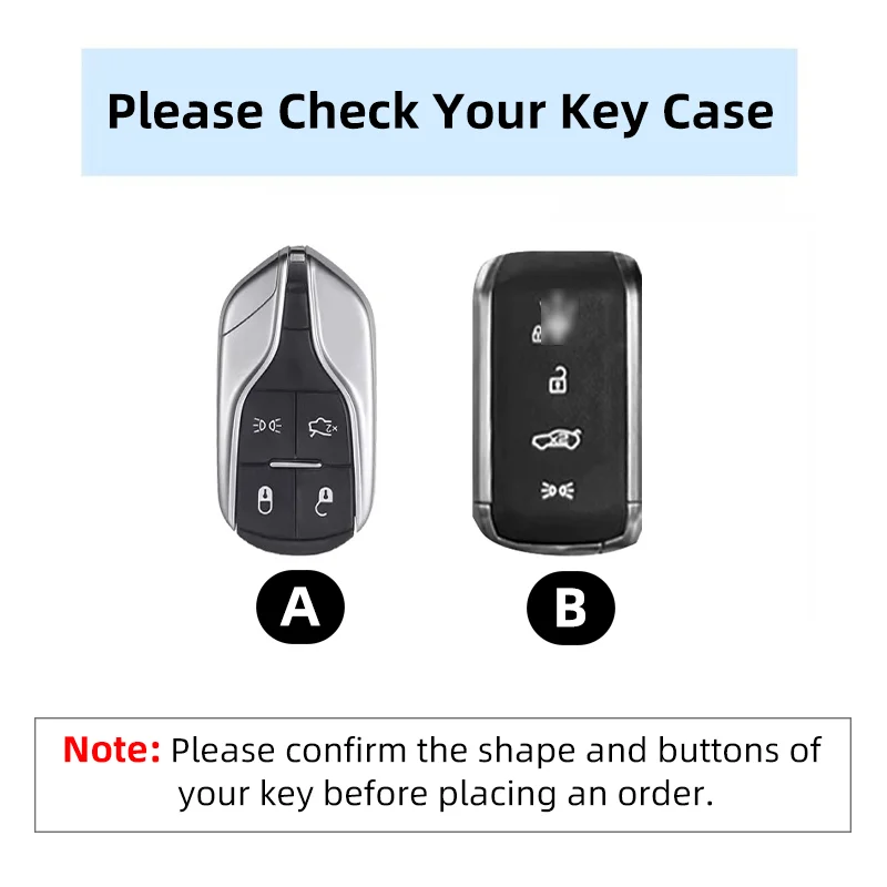 1PCS Leather Car Remote Key Case Full Cover Shell For Maserati Levante Ghibli Quattroporte GT Granturism GranCabrio 2023 Grecale