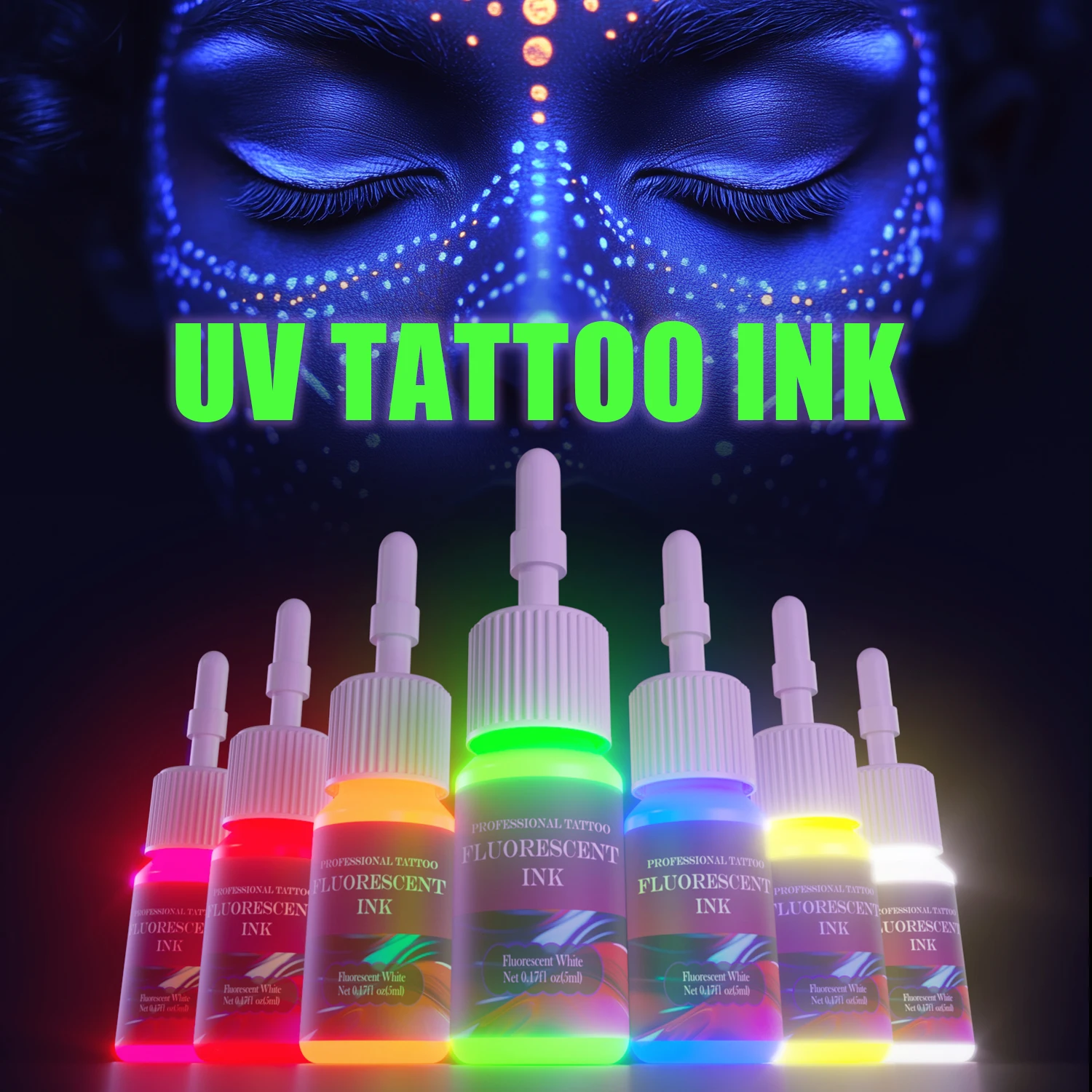 8 Colors Body Art Tattoo Ink Natural Plant Extract Pigment Body Painting Long Lasting No Color Loss Professional Tattoo Ink