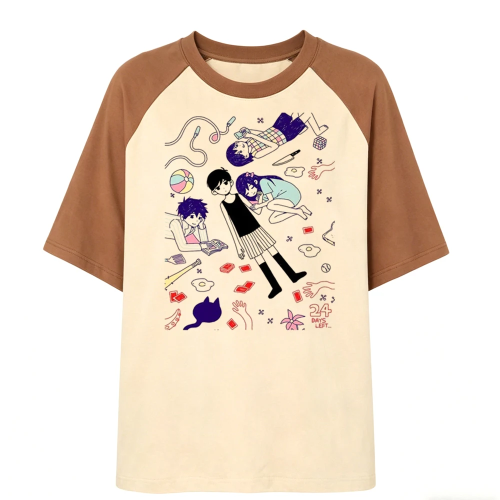 Omori shirt girl harajuku summer kawaii party shirt graphic cute scene  baddie