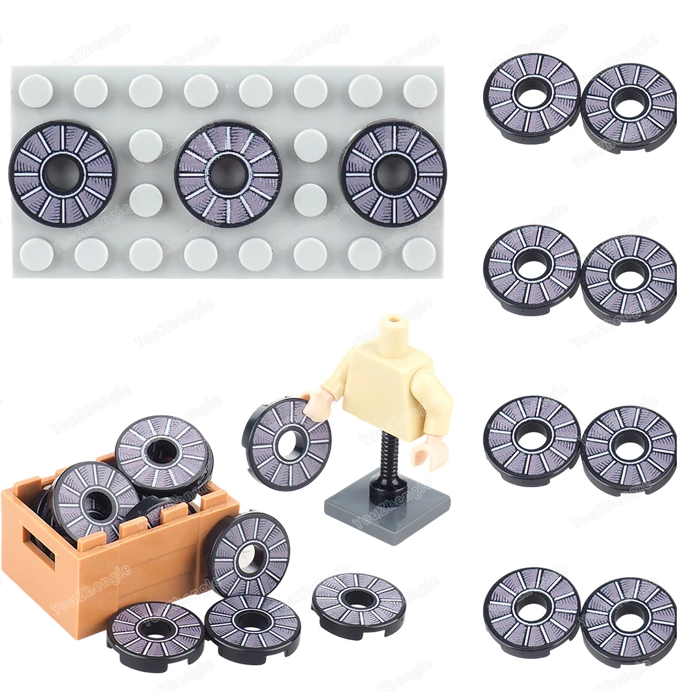 Mini Good Luck Printed Pattern Building Block Tiles Basic 1x2 Parts 3069 MOC Figures Magic Blessings Scene China Model Gift Toys