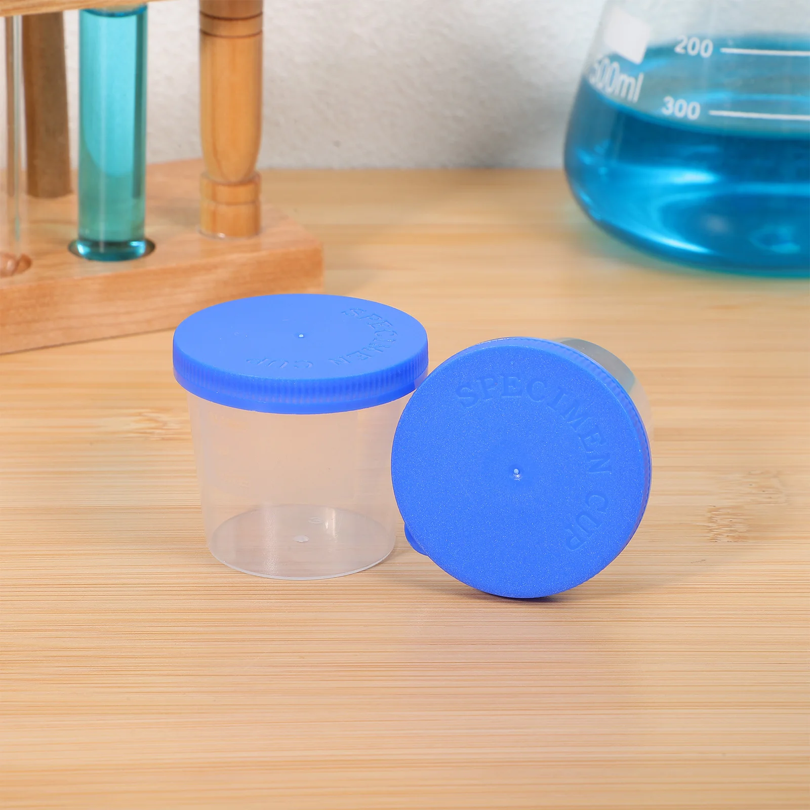 

30pcs Disposable Cups 40ml Sputum Sample Container Spiral Cap Random Color Specimen Containers for Medical Use