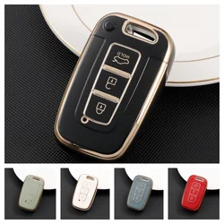 3 Buttons for KIA Forte Sportage K2 K5 for Hyundai Genesis Coupe Sonata Ix35 Smart Key Case Soft TPU Car Key Fob Shell Cover