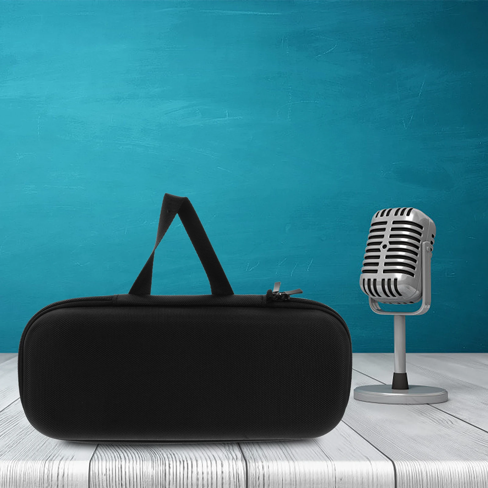

Microphone Packaging Box Organizer Travel Vocal Case Bag for Portable Handbag Compatible Recording Fitness Pouch