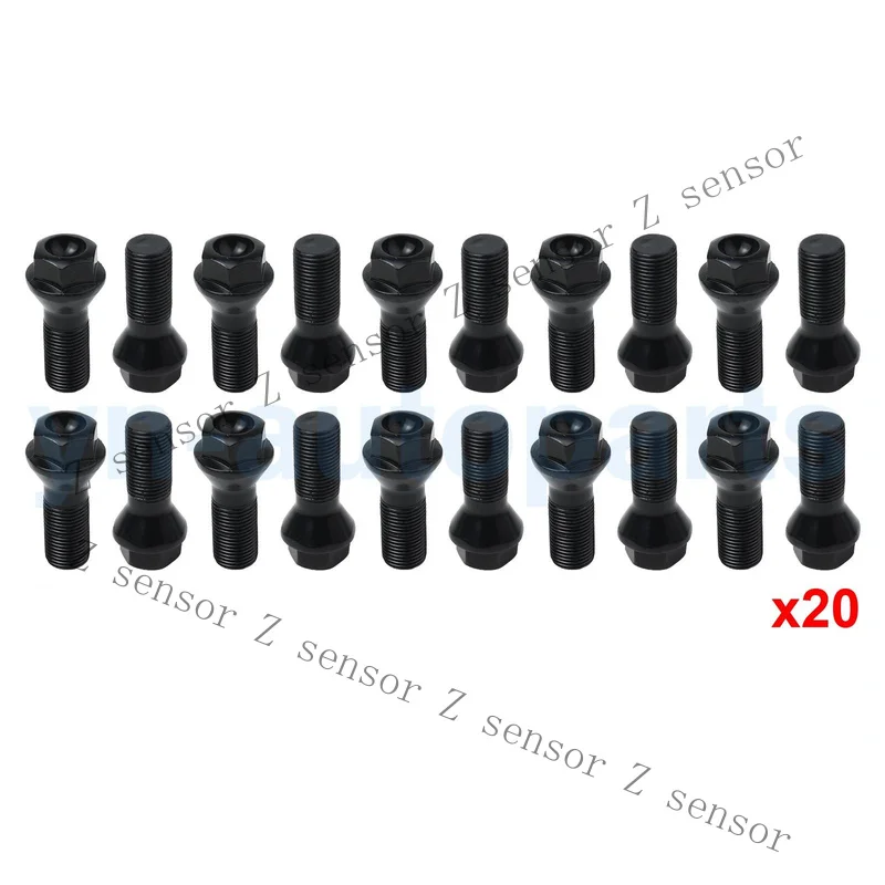 Z+ 20X Wheel Lug Bolts for BMW F21 F22 F23 F25 E70 X3 X4 X5 X6 Z4 i3 i8 M3 M4 M5 M6