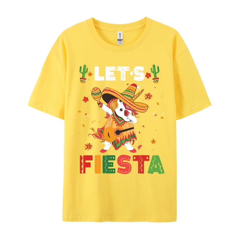 Dabbing Unicorn Poncho Mexican Cinco T-Shirt Custom Tops T Shirt 2024 Newest Black Clothing Shirt Men image 2