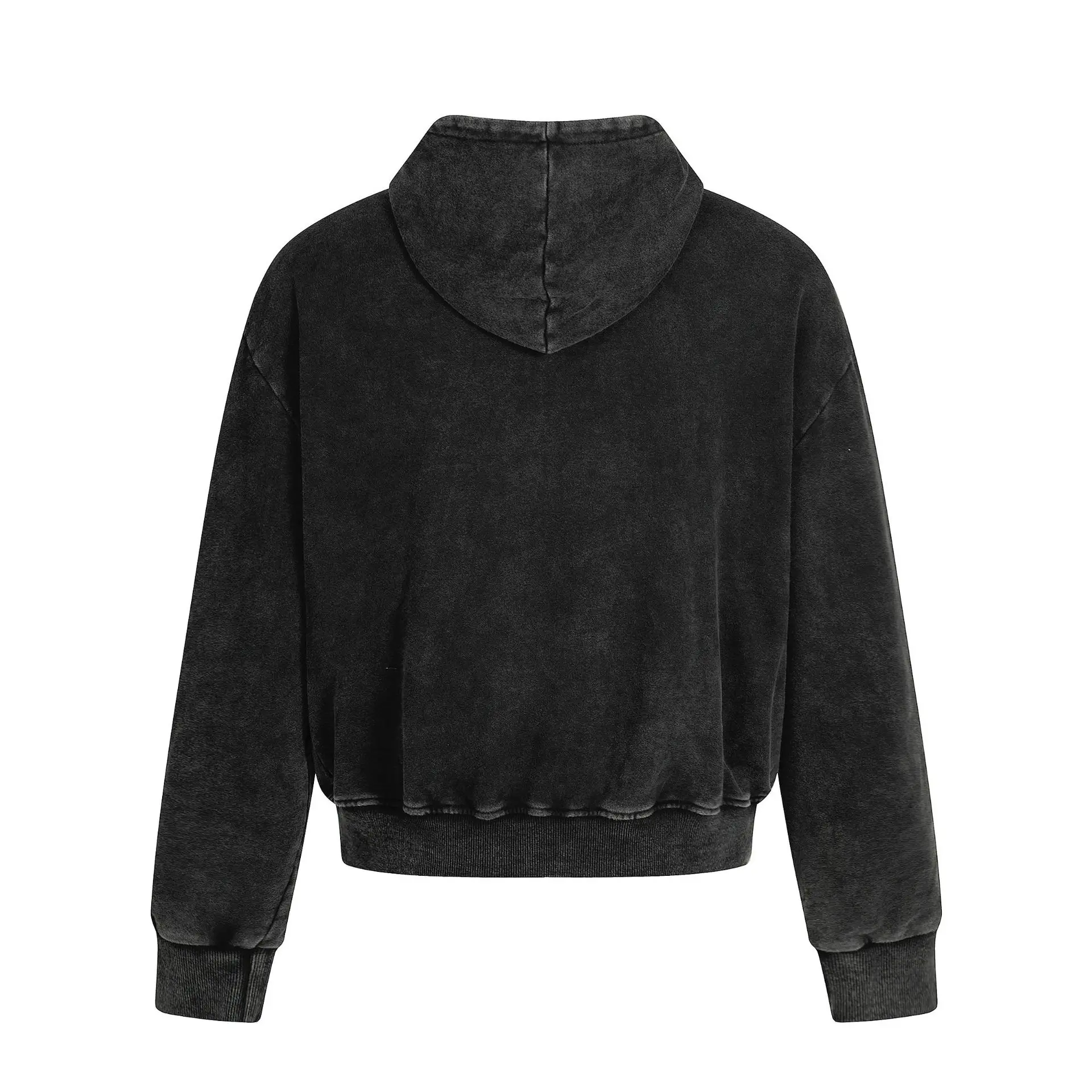 MWJLPWQ American-Style Retro Washed Sweatershit Men's Zipper Design Streetwear Fashion Loose Suitable Tops 2026 New Autumn 20291